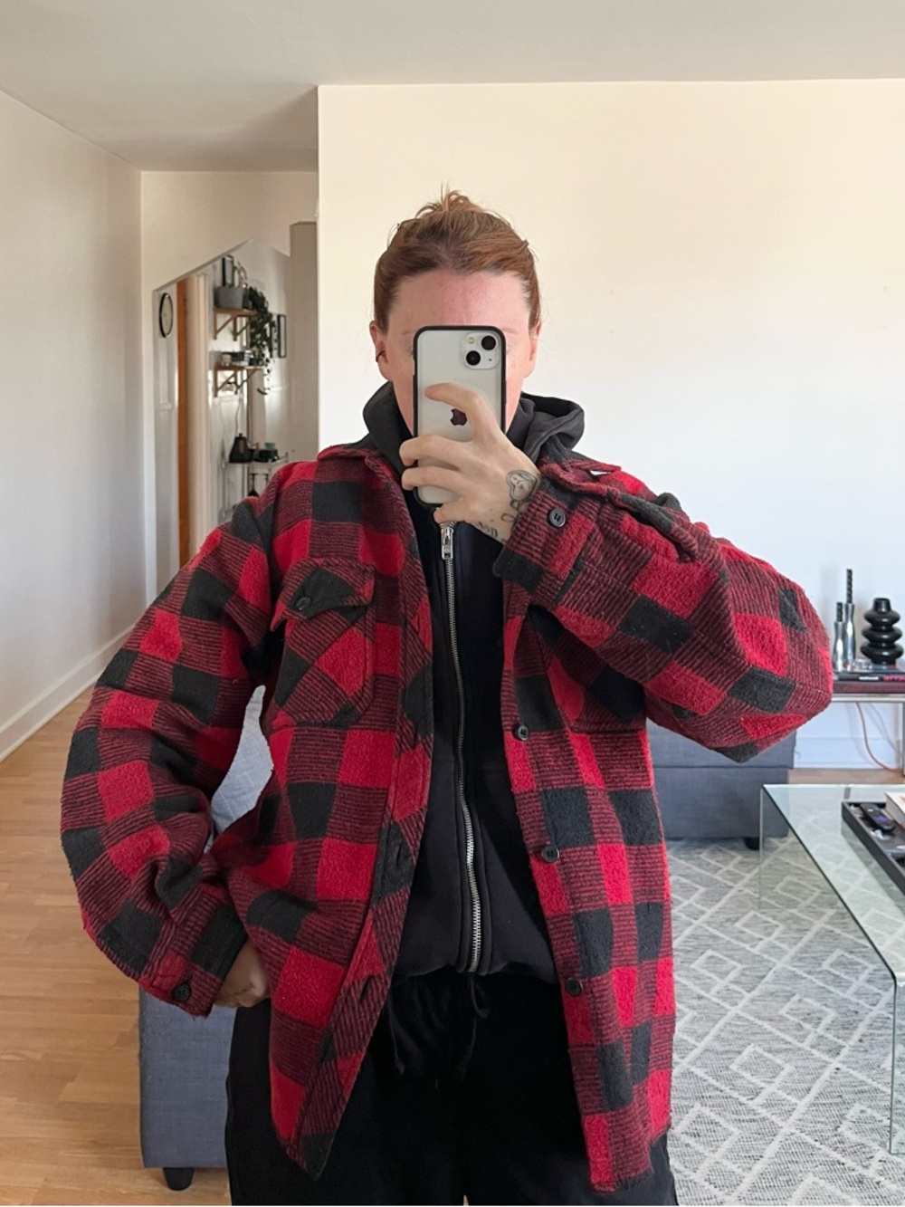 vintage plaid shacket